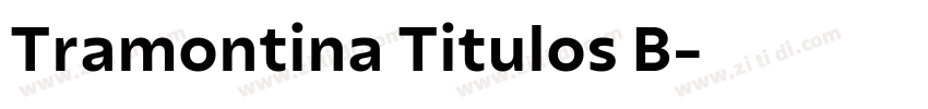 Tramontina Titulos B字体转换